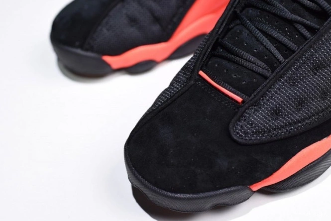 1st Kicks Shoes Infrared Clot Low Black x Jordan Air 13 AT3102-006 0728